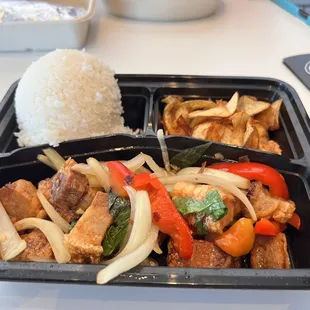 Crispy pork krapow