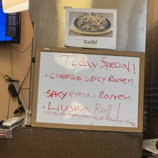 They have rotating specials