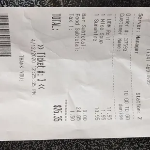 Receipt