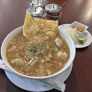 Spicy Pork Noodle Soup