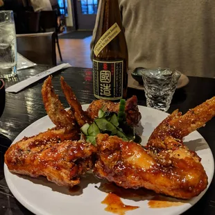 Wings were large &amp; tasty