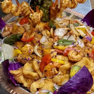 Seafood family platter