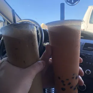 Vietnamese coffee and thai tea