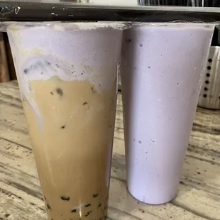 Coffee Ube and Taro Blended