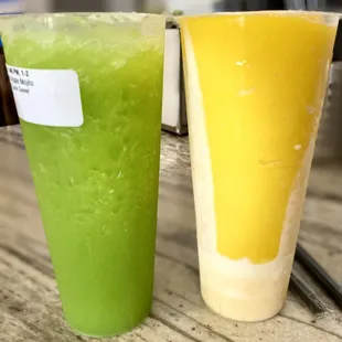 Green Apple Mojito and Mango Blended