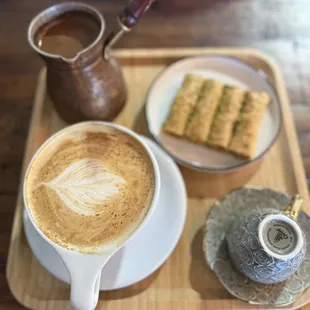 Turkish coffee and Sayfani Latte