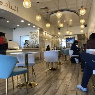 Interior is bright and inviting