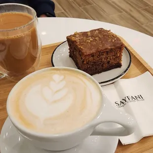 Pistachio Latte, Adeni tea, Date cake
