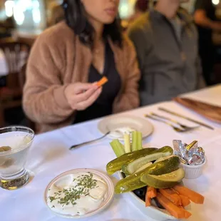 Their relish tray is always delicious