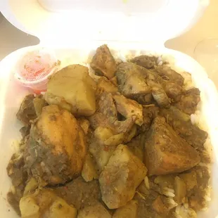 Chicken curry with rice