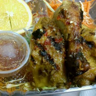 #6 on the lunch menu. Barbecued  chicken that was delicious