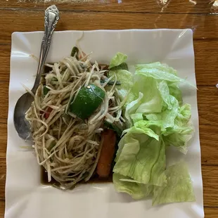 Papaya salad is bomb