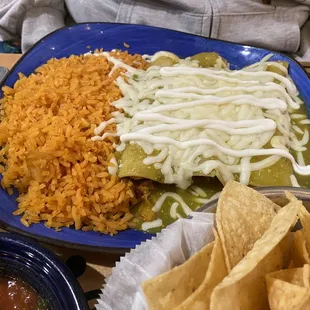 Enchiladas verdes