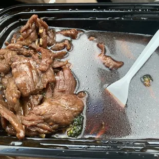 Could not eat the beef, it was too rubbery