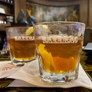 Sazerac Cocktails ($19 each) at the Sazerac Bar in the Roosevelt Hotel