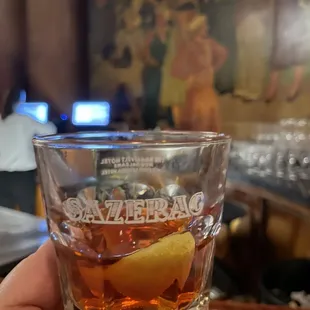 Signature sazerac!