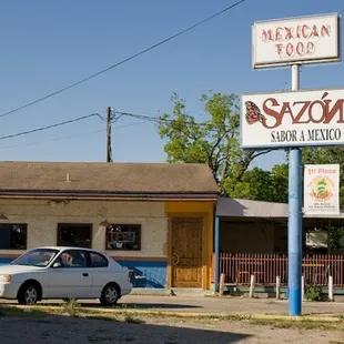 Outside...so you don't miss the fairly unassuming building. ;)