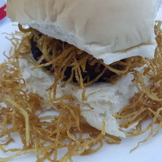 Sazon Cuban Frita Sandwich