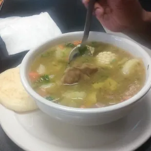 Sopa de res = beef soup Just like abuela&apos;s