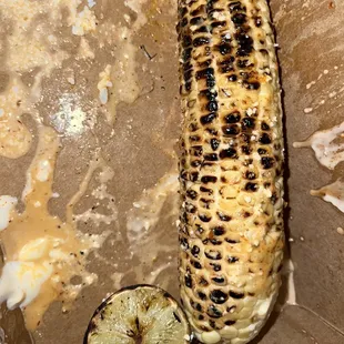 Elote on the cob