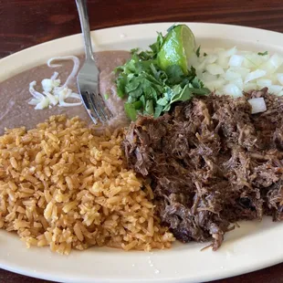 Barbacoa plate