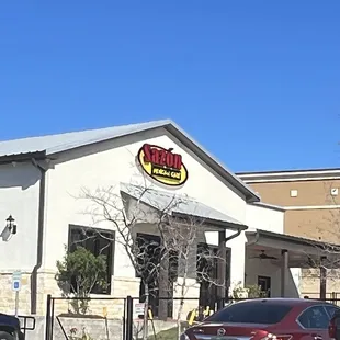 Outside of the new restaurant