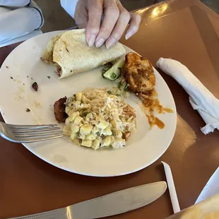 Mom got a side order taco, she loved it!