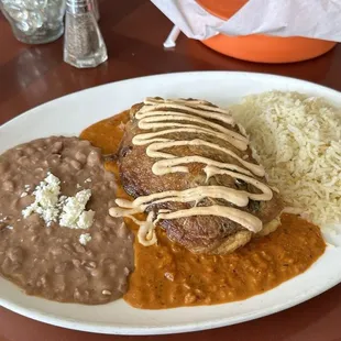 Chile Relleno was excellent.  Stuffed with tender brisket and excellent sauce.