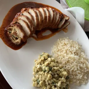 Signature chicken dish w chorizo