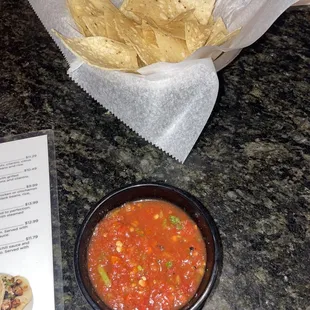 Free chips and salsa