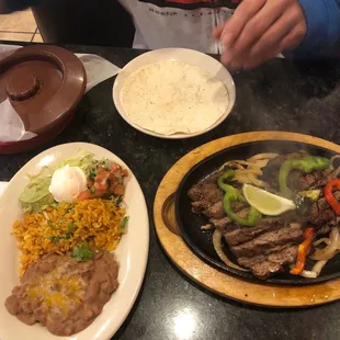 Beef fajitas