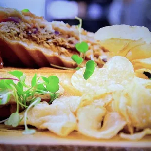 Dominican Sandwich (chimi) with a special chef twist.