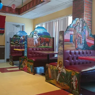 Section of sitting area in Sazon.