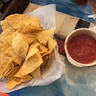 Chips and salsa looked mediocre but was good