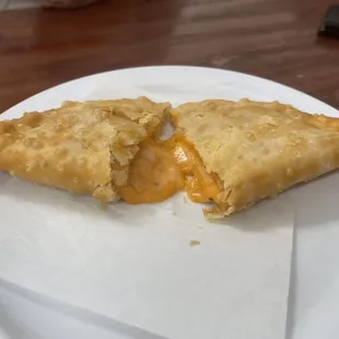 Inside view of the Pizza Empanada.