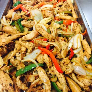 Pechuga de pollo salteada