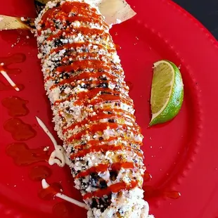 Elote Asado Fish Tacos