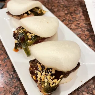 Pork belly baos