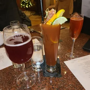 Brunch Mimosas and Bloody Mary