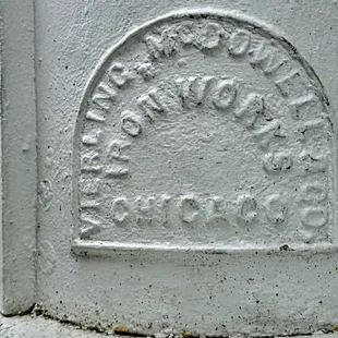 Signature logo on the iron front.