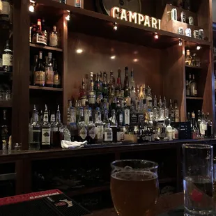 The bar, so warm and cozy!