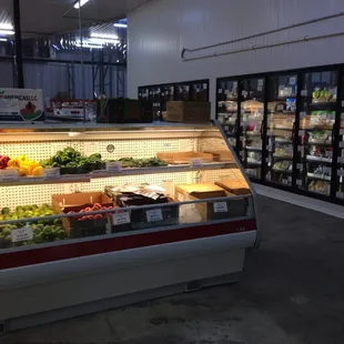 a refrigerated display case