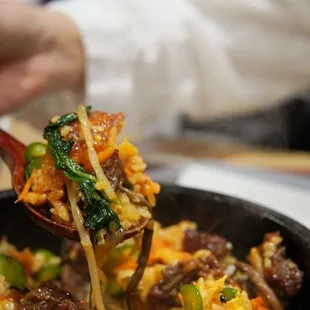 Galbi stone pot bibimbop