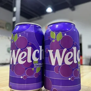 two cans of welcet