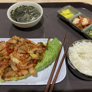 Spicy Squid with Rice