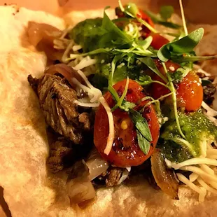 Steak taco