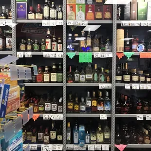 Liquor selection