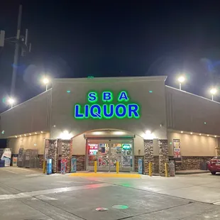 SBA LIQUOR's awesome new lighting makes a huge difference and helps keep the area safe.