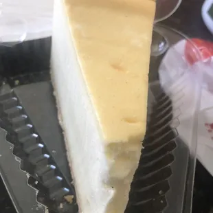 Cheesecake thay was but out of or badly damaged.