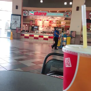 Pizza in the food court
